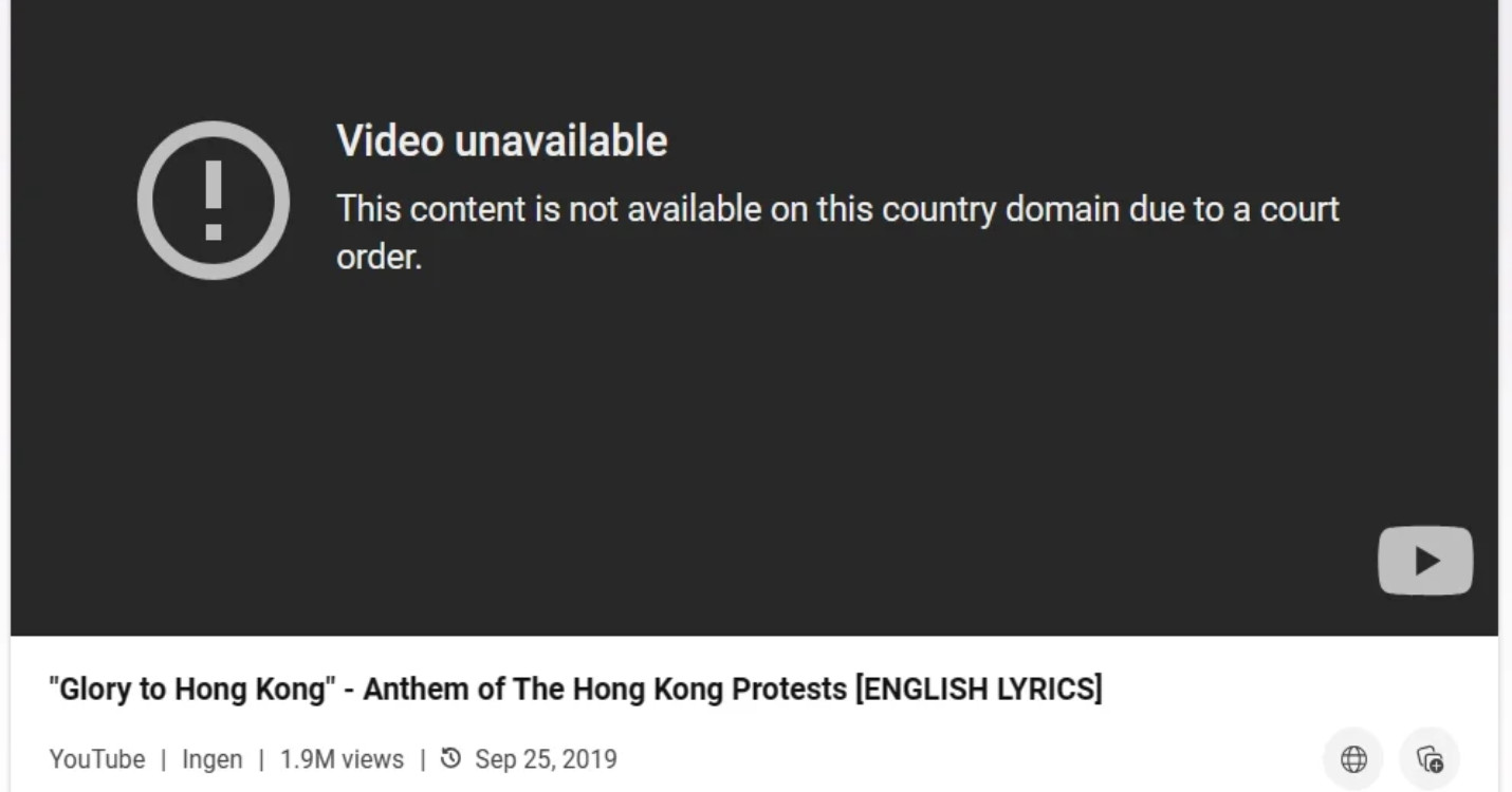 Vidéos “Glory to Hong Kong” bloquée sur YouTube, Café accueil HK Accueil, tous les vendredis à 10h00